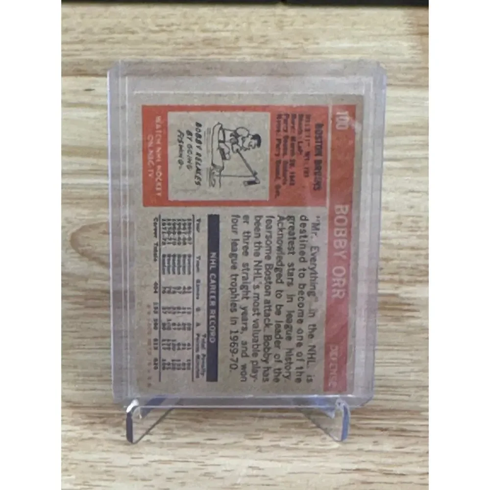 1972-73 Topps - Bobby Orr #100 - Picture 6 of 6